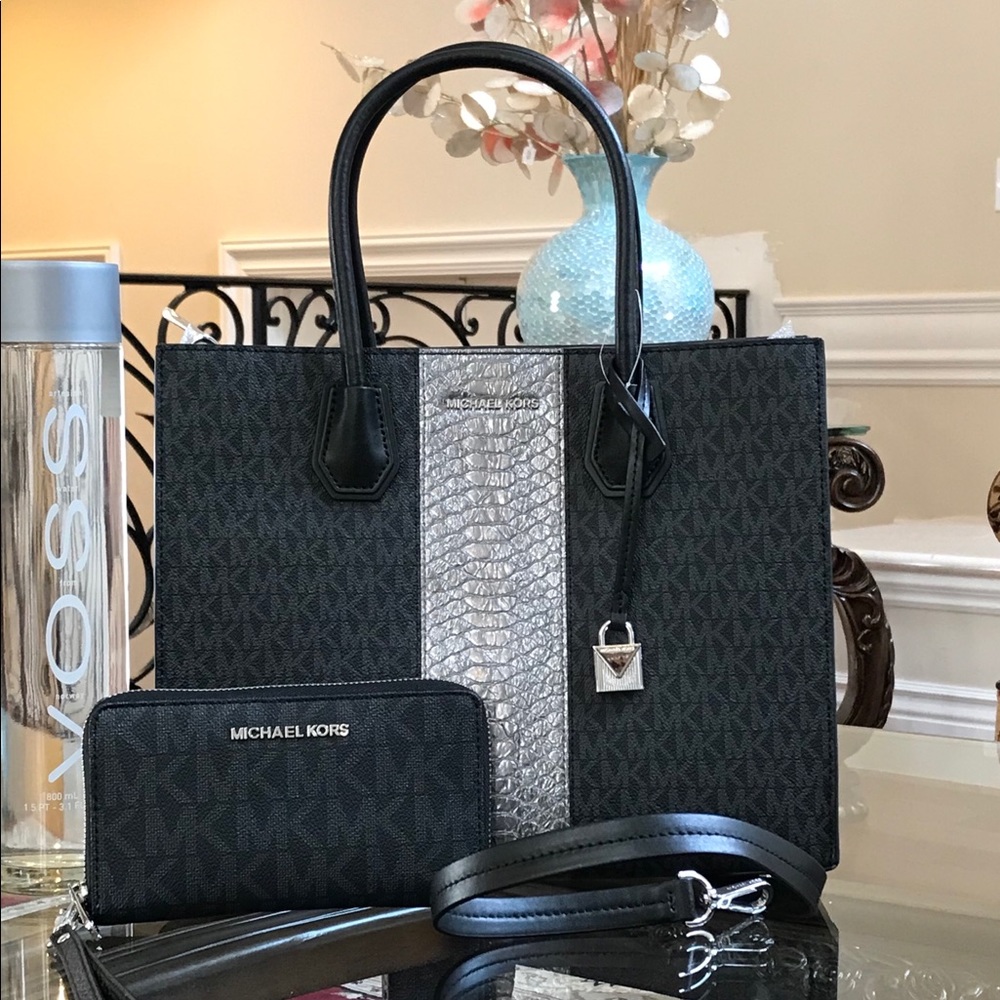 NWT Michael Kors Mercer Kors Studio handbag&wallet - Picture 1 of 8